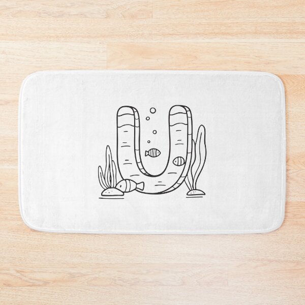Item preview, Letter U Beside Underwater Sea designed and sold by rasagamastore.
