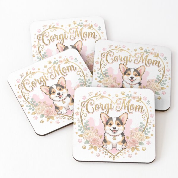 Item preview, Cute Corgi Mom Heart Floral Shirt, Elegant Corgi Mom Gift Tee, Corgi Mom Flower Heart Design for Corgi Lovers designed and sold by Wearable Canvas...