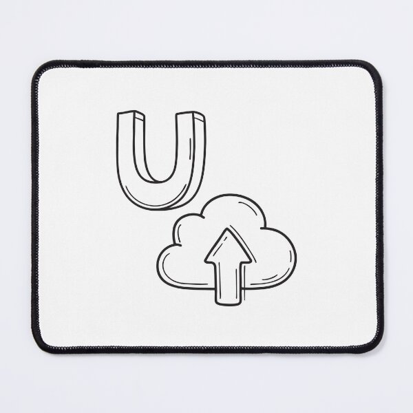 Item preview, Letter U Beside Upload Icon designed and sold by rasagamastore.