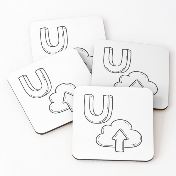 Item preview, Letter U Beside Upload Icon designed and sold by rasagamastore.