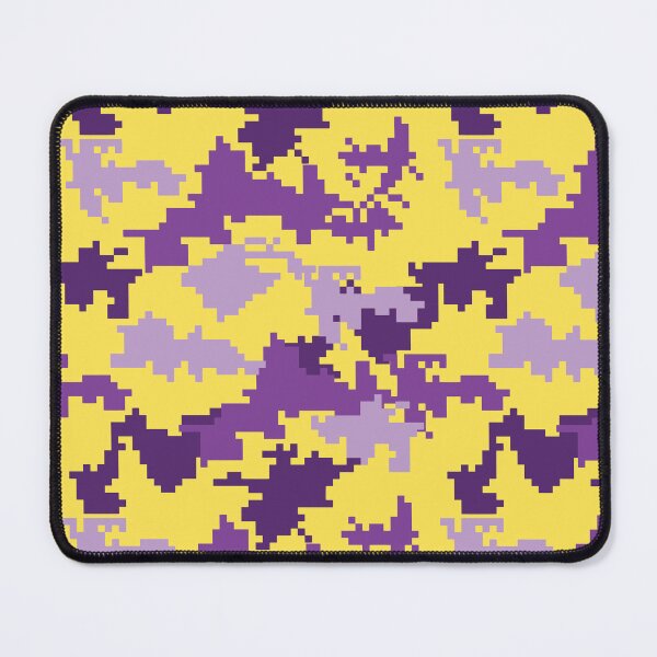 Item preview, Purple & Gold Pixel Camouflage Seamless Pattern designed and sold by Retro Street Studios.