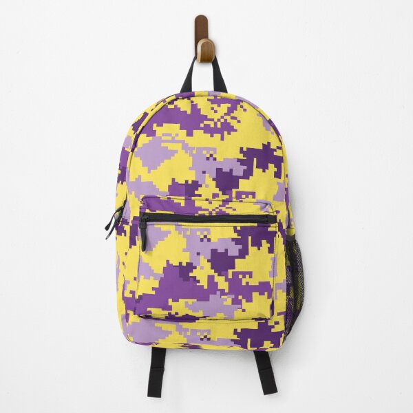 Item preview, Purple & Gold Pixel Camouflage Seamless Pattern designed and sold by Retro Street Studios.