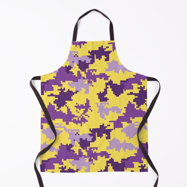 Item preview, Purple & Gold Pixel Camouflage Seamless Pattern designed and sold by Retro Street Studios.