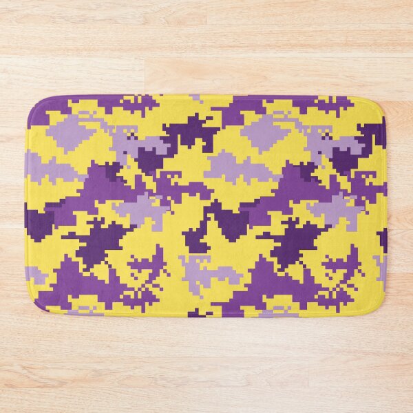 Item preview, Purple & Gold Pixel Camouflage Seamless Pattern designed and sold by Retro Street Studios.