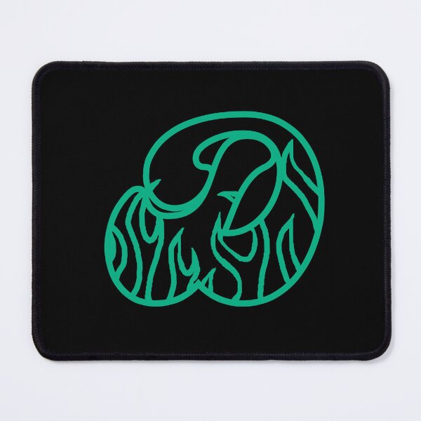 Item preview, Groovy Retro Teal Fiery Letter D Monogram designed and sold by CamilasPrints.