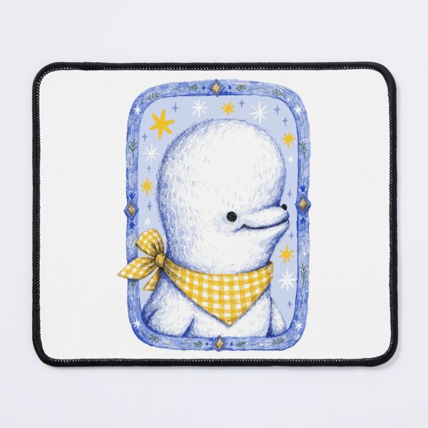 Item preview, Whimsical Marine Enthusiast Beluga Whale Illustration designed and sold by OceansMatter.