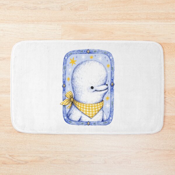 Item preview, Whimsical Marine Enthusiast Beluga Whale Illustration designed and sold by OceansMatter.