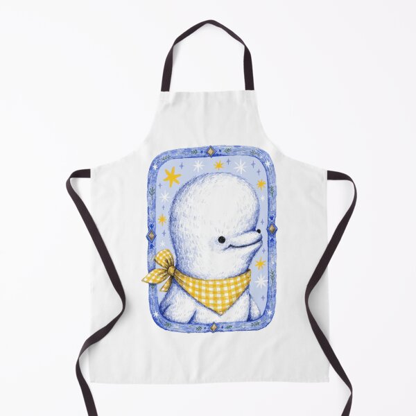 Item preview, Whimsical Marine Enthusiast Beluga Whale Illustration designed and sold by OceansMatter.