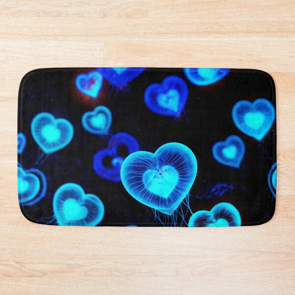 Item preview, Glowing Blue Heart Jellyfish – Dreamy Ocean Love Aesthetic Design designed and sold by IMuDesigner.
