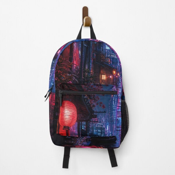 Item preview, Neon Cat in the Rainy Cyber Alley designed and sold by DrizzyV.