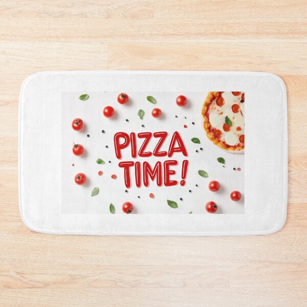 Item preview, Indulge in delicious pizza surrounded by fresh ingredients on a vibrant white background filled with excitement designed and sold by MiraCleAI.