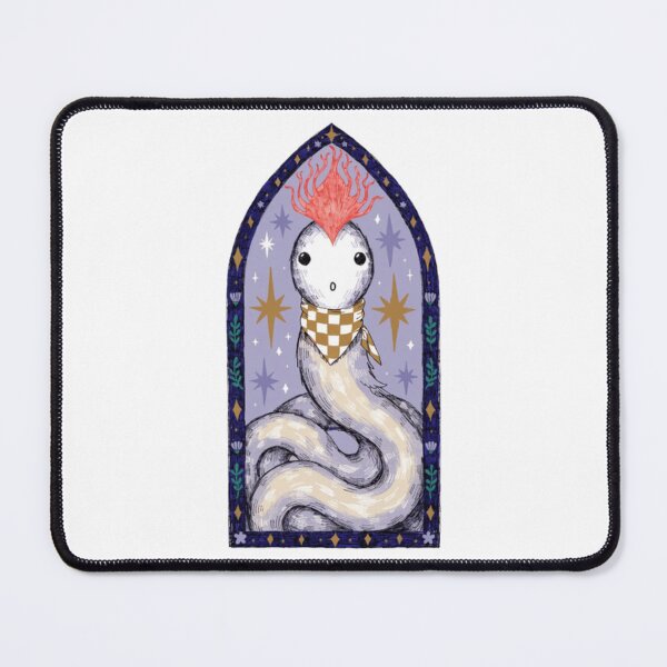 Item preview, Mystical Gothic Eel Stained Glass Illustration designed and sold by OceansMatter.