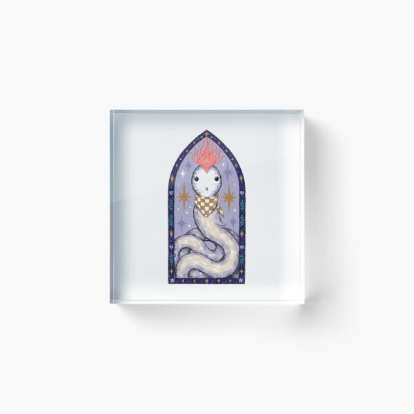 Item preview, Mystical Gothic Eel Stained Glass Illustration designed and sold by OceansMatter.