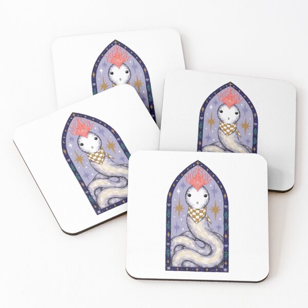 Item preview, Mystical Gothic Eel Stained Glass Illustration designed and sold by OceansMatter.