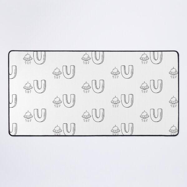 Item preview, Letter U Beside UFO designed and sold by rasagamastore.
