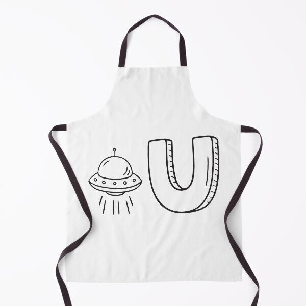 Item preview, Letter U Beside UFO designed and sold by rasagamastore.