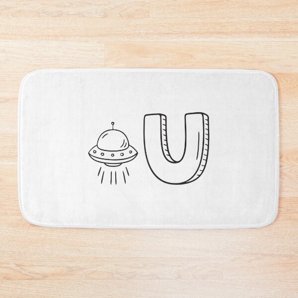 Item preview, Letter U Beside UFO designed and sold by rasagamastore.