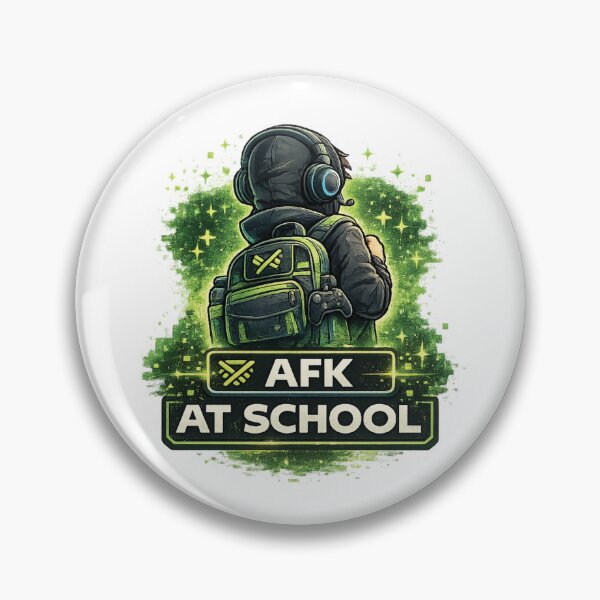 Item preview, AFK At School Funny Gamer Back To School Gaming Design designed and sold by mansourhamid.