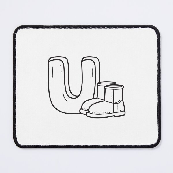 Item preview, Letter U Beside Ugg Boots designed and sold by rasagamastore.