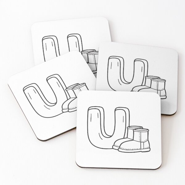 Item preview, Letter U Beside Ugg Boots designed and sold by rasagamastore.