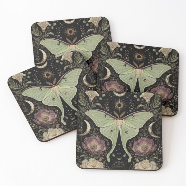 Item preview, Mystic Luna Moth Botanical Poster designed and sold by DrizzyV.