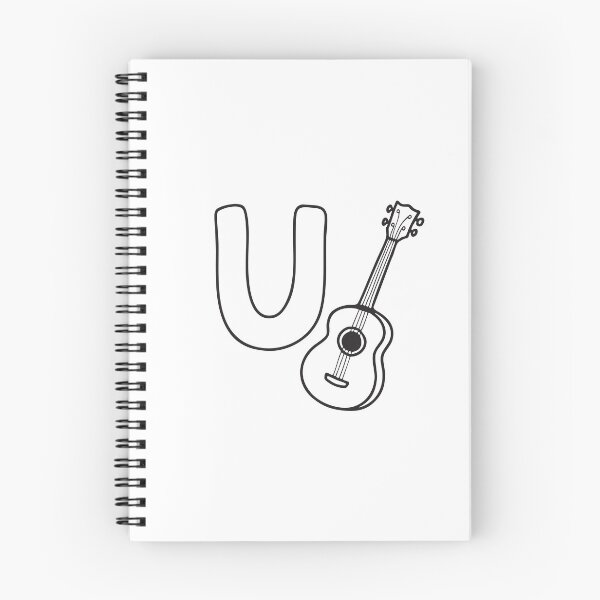 Item preview, Letter U Beside Ukulele designed and sold by rasagamastore.