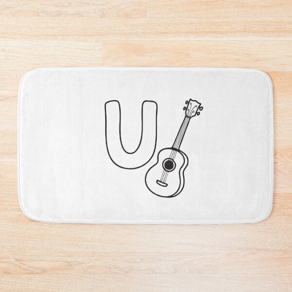 Item preview, Letter U Beside Ukulele designed and sold by rasagamastore.