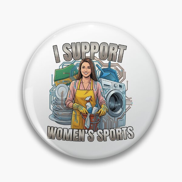 Item preview, I Support Women's Sports – Satirical Housework & Tech Comic Art designed and sold by RaresS.