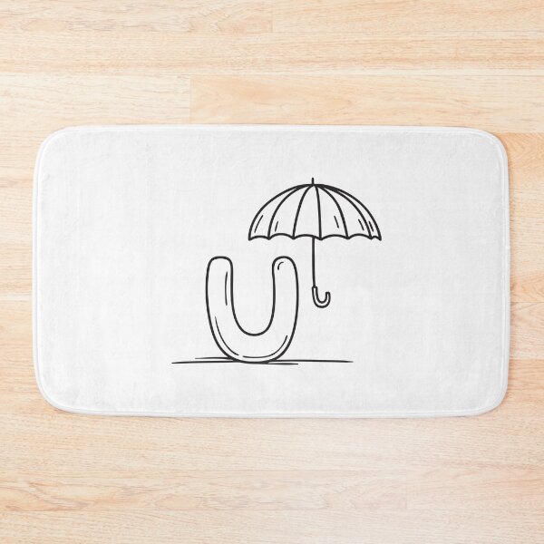 Item preview, Letter U Beside Umbrella designed and sold by rasagamastore.