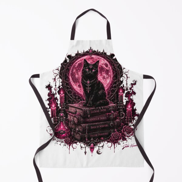 Item preview, Black Cat Under Pink Moon designed and sold by JabbiKamost.