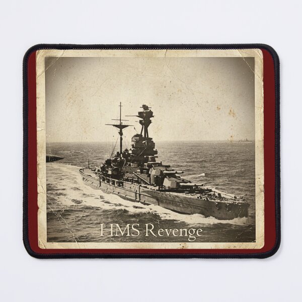 Item preview, HMS Revenge Vintage British Battleship Photo - Royal Navy Retro Print designed and sold by The store under the battleship :).