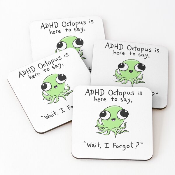 Item preview, ADHD Octopus Wait I Forgot - Funny Neurodivergent Humor designed and sold by JossDesign15.
