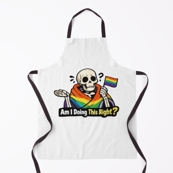 Item preview, Am I Doing This Right Funny Pride Skeleton designed and sold by Pixanova.