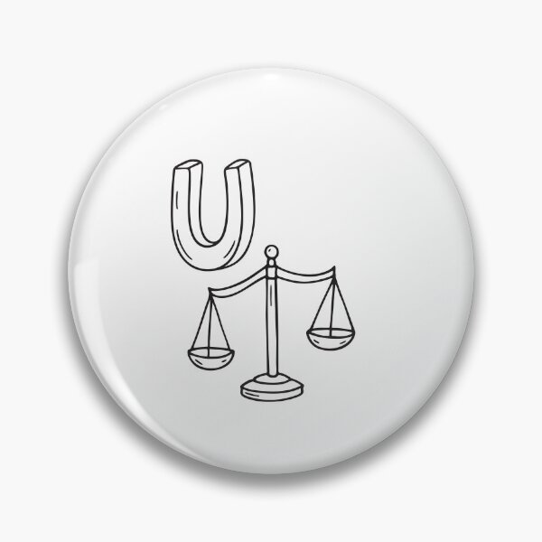 Item preview, Letter U Beside Unbalanced Scale designed and sold by rasagamastore.