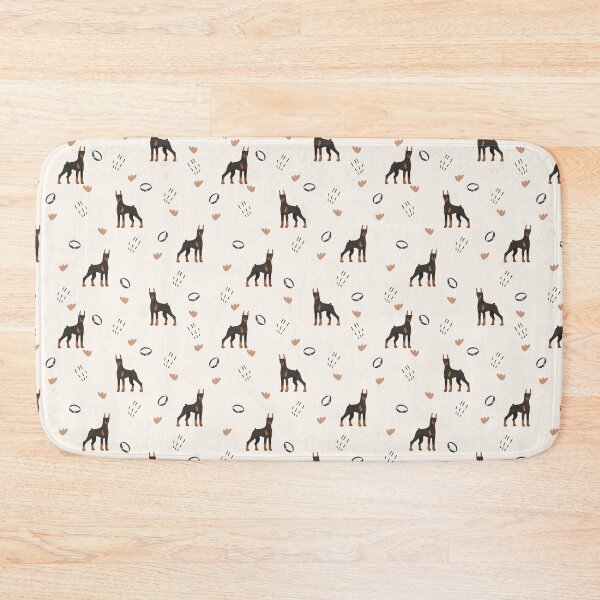Item preview, Diseño plano minimalista Doberman Pinscher Patrón color crema designed and sold by svitlaarty.