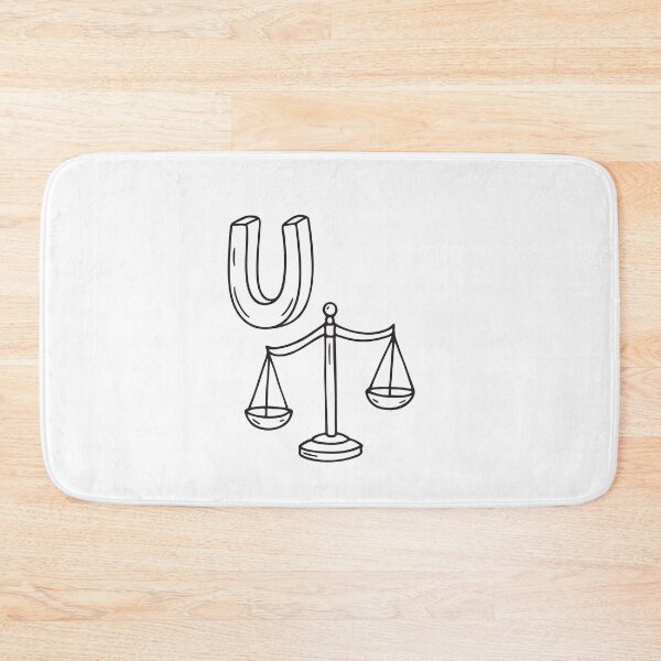 Item preview, Letter U Beside Unbalanced Scale designed and sold by rasagamastore.