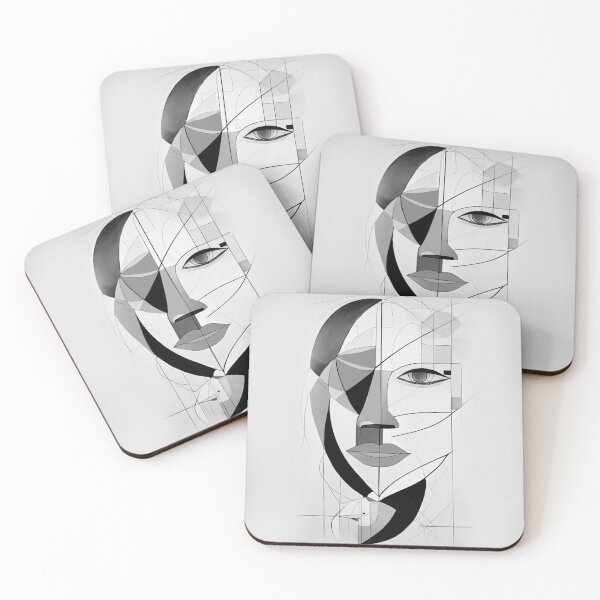 Item preview, Abstract Face Line Art Poster – Minimalist Modern Wall Art Print designed and sold by Artimax-Studio.