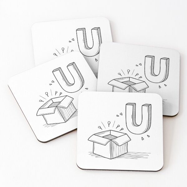 Item preview, Letter U Beside Open Package designed and sold by rasagamastore.