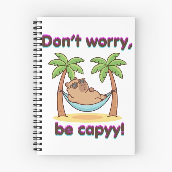Item preview, Cute Capybara Chill Don't Worry Be Happy designed and sold by TheFrameVault.