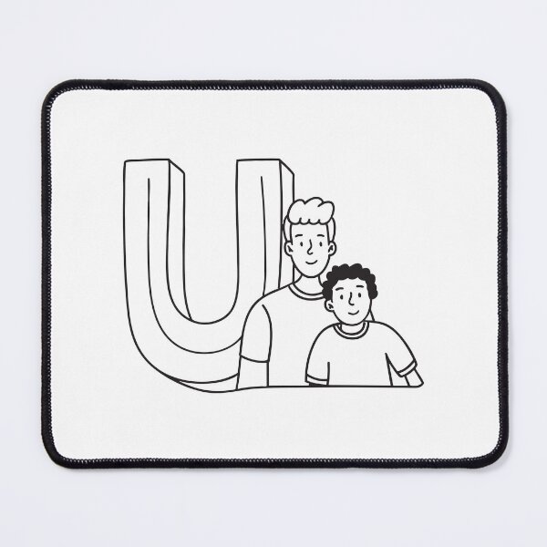 Item preview, Letter U Beside Uncle and Nephew designed and sold by rasagamastore.