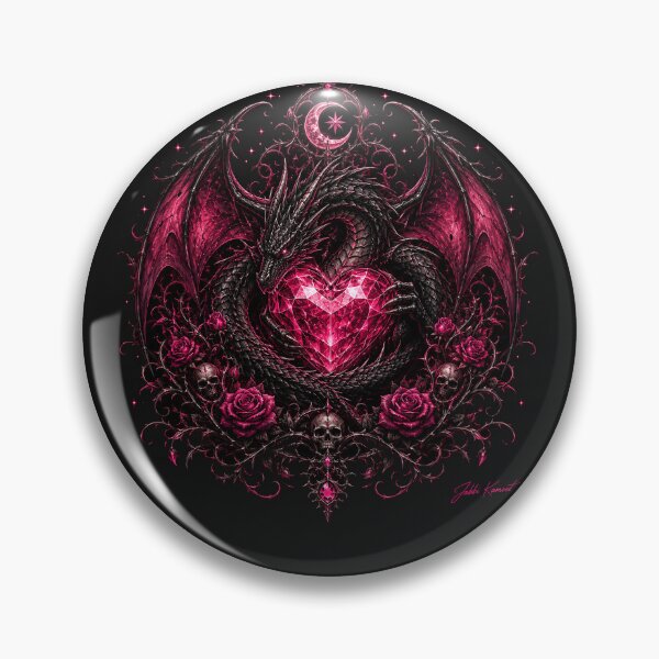 Item preview, Black Dragon With Crystal Heart designed and sold by JabbiKamost.