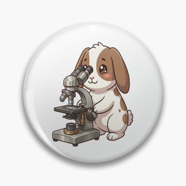 Item preview, Cute Bunny Looking Through Microscope designed and sold by Ella_Sketch.