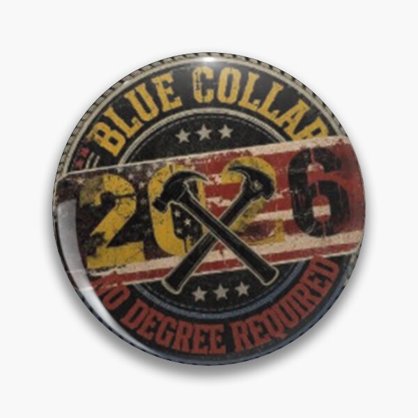 Item preview, Blue Collar 2026 - No Degree Required Sticker Tradesman Gift designed and sold by Arties4Bread⭐⭐⭐⭐⭐.