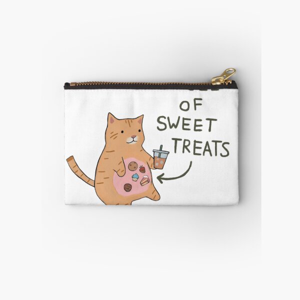 Item preview, Full of Sweet Treats Cat - Funny Cute Orange Tabby Meme designed and sold by JossDesign15.