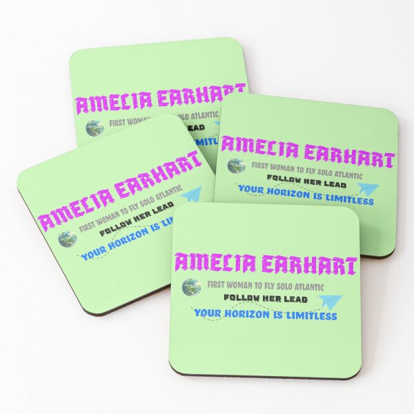 Item preview, Amelia Earhart Aviation Inspiration Typography Design designed and sold by Soft Strength Studio.