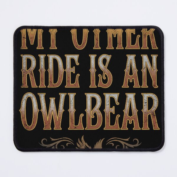 Item preview, Baldurs Gate 3 My Other Ride Is an Owlbear designed and sold by Senpaiwaves.