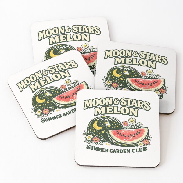 Item preview, Moon And Stars Melon Summer Garden Club designed and sold by Concrete Coffee Studio.