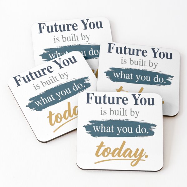 Item preview, Future You Is Built By What You Do Today | Minimal Edition designed and sold by DesignerThreads.