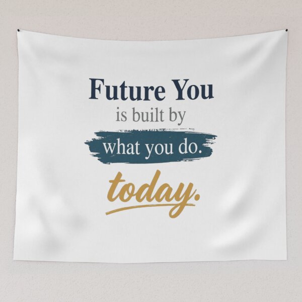 Item preview, Future You Is Built By What You Do Today | Minimal Edition designed and sold by DesignerThreads.