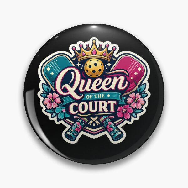 Item preview, Pickleball Royalty – Queen of the Court Badge designed and sold by Timeless Junction.